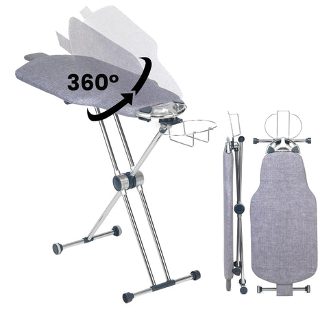 Dazzl 360 dual-sided ironing board torso for versatile, full-angle pressing.
