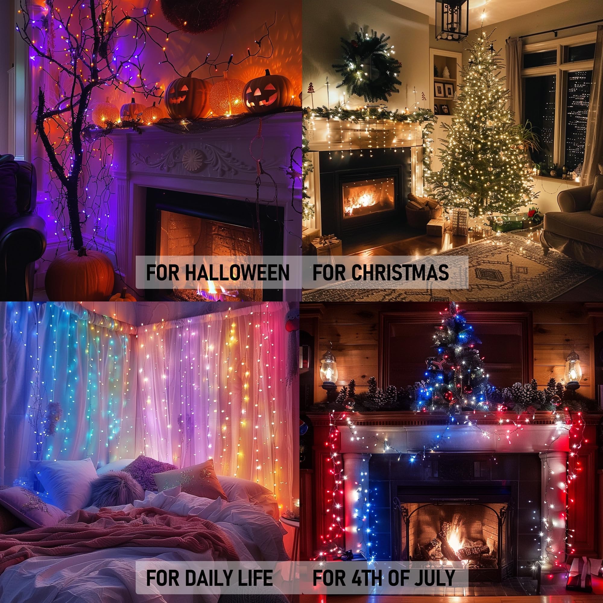 Dazzle Bright lights sync with music for a dynamic party atmosphere.