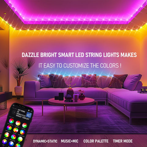 Dazzle Bright IP44-rated lights survive rain for indoor and outdoor use.