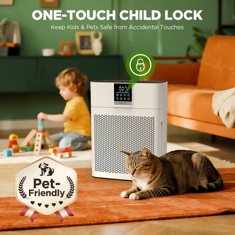 DBFIT AP2410 child lock and timer prevent accidental changes