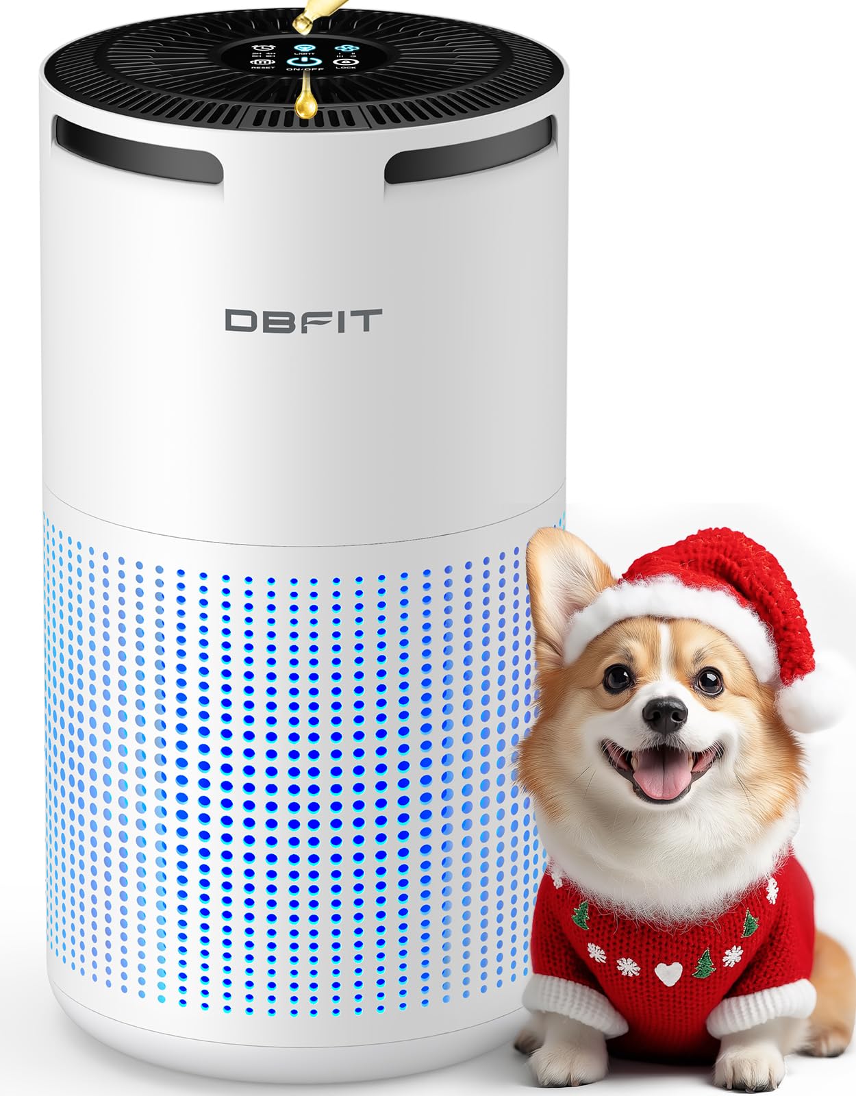 DBFIT W-01 air purifier front view for large rooms