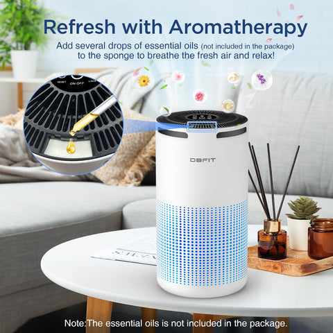 DBFIT W-01 four-speed settings with Sleep mode for quiet nights