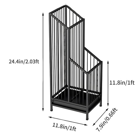 dboodb umbrella stand metal construction offers durable support for heavy rain gear