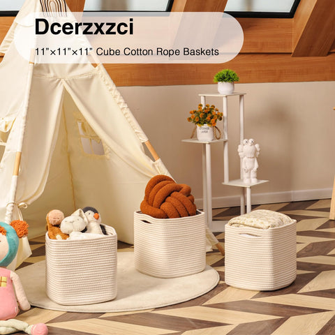 Dcerzxzci foldable storage bin with two hidden handles.