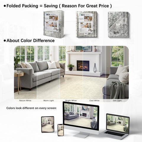 DCX 5x7 beige rug suitable for homes with kids and pets