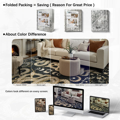 DCX Washable Snake Rug hair-resistance supports tidy living areas and pet-friendly homes