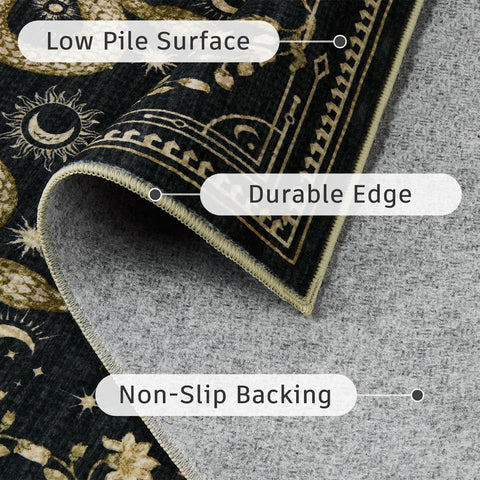 DCX Washable Snake Rug soft pile offers cozy footing for barefoot daily use
