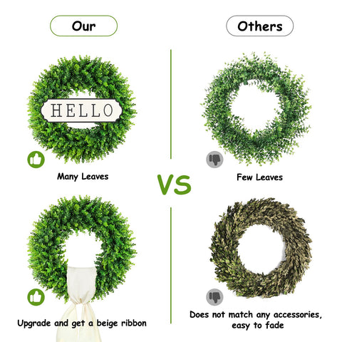 DDHS folding wreath design folded flat for easy storage