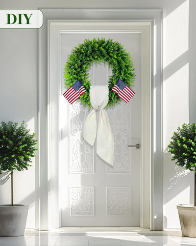 DDHS wreath displayed indoors or outdoors with Weather resilience