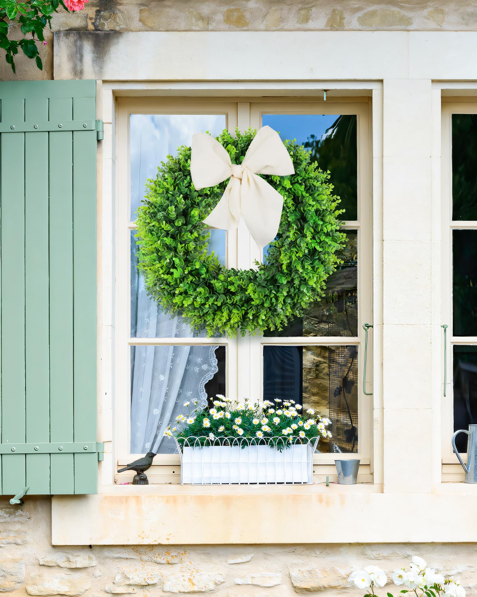 DDHS 20-inch wreath shown as a bold door display