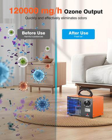 DDHTSAL ozone generator control panel with accessible settings for quick sessions.