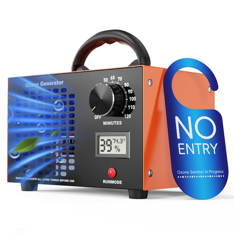DDHTSAL ozone generator front view shows compact design for easy placement.