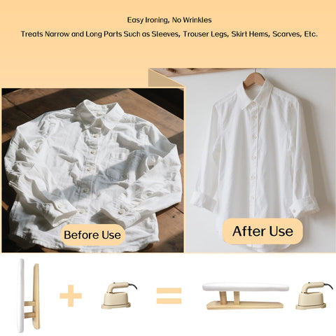 DE-LIANG handmade ironing board adds character and durability to any sewing space