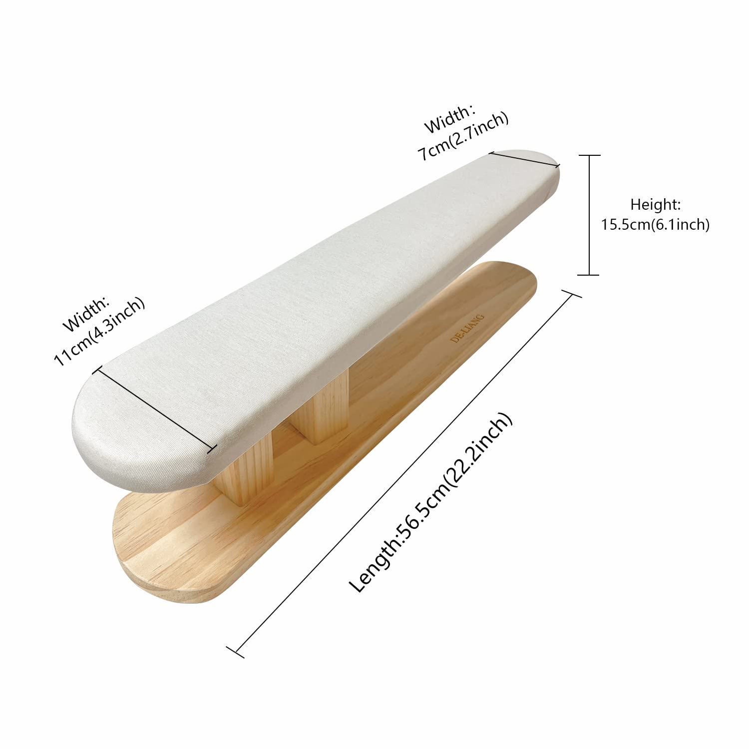 DE-LIANG sleeve ironing pad and sponge for smooth fabric contact