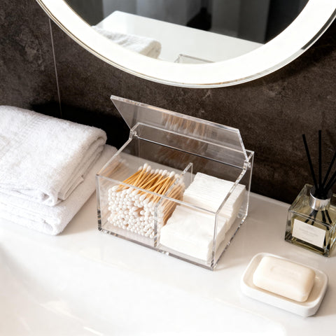Dealpoli versatile bathroom organizer for floss swabs and salts