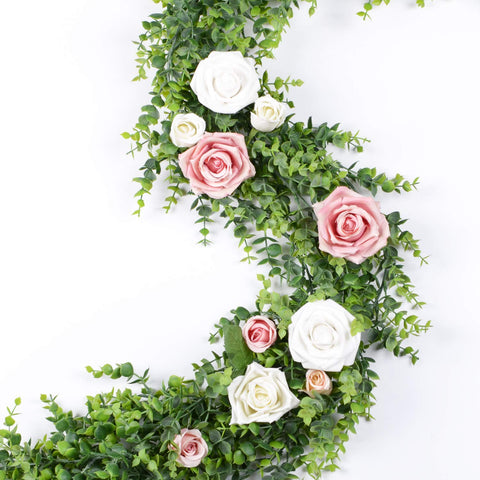 DearHouse eucalyptus garland adds greenery to walls and decor.