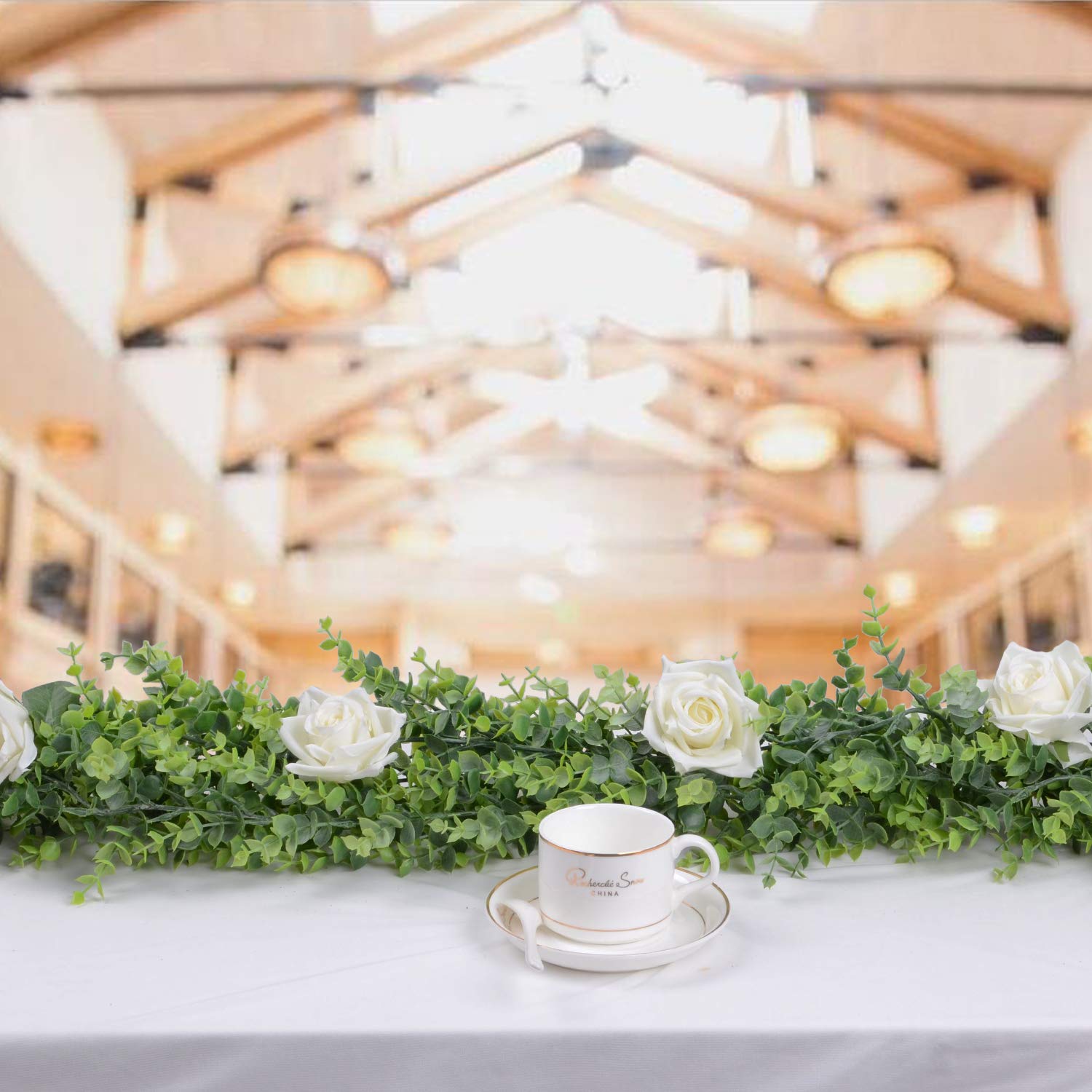 DearHouse eucalyptus garland is waterproof for versatile use.