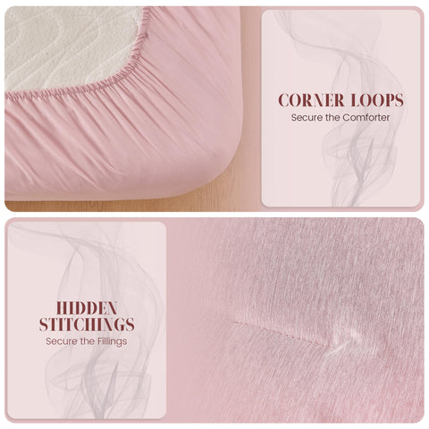 DECMAY fabric texture closeup emphasizes soft, breathable feel for relaxed nights.
