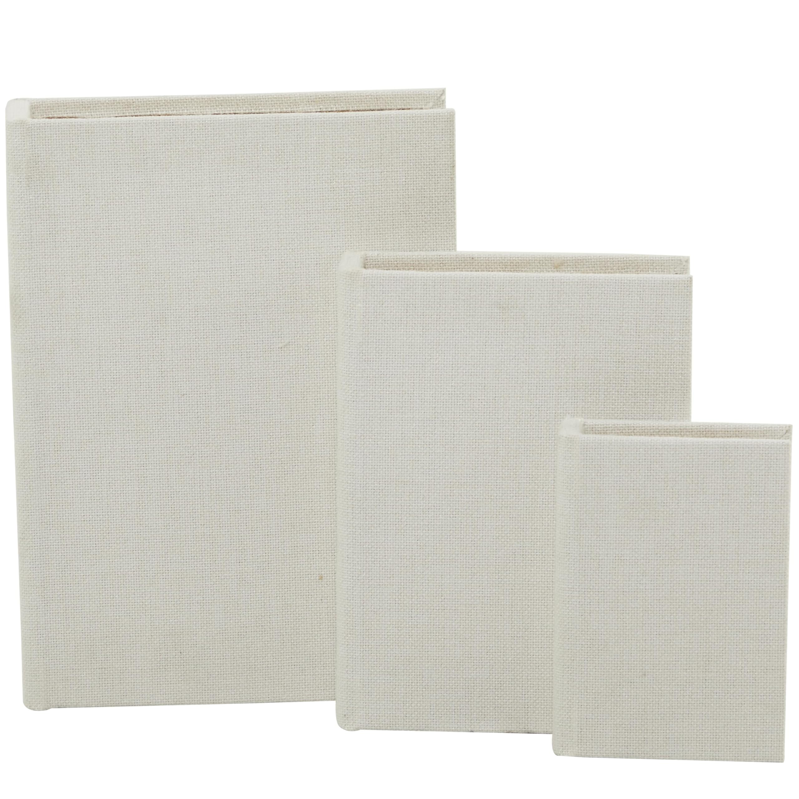 Deco 79 book-shaped storage box 9-inch white conceals keepsakes
