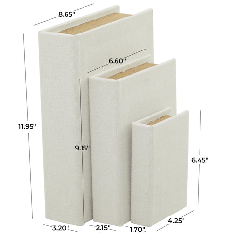 Deco 79 three-piece memory box set with hidden compartments for tidy spaces