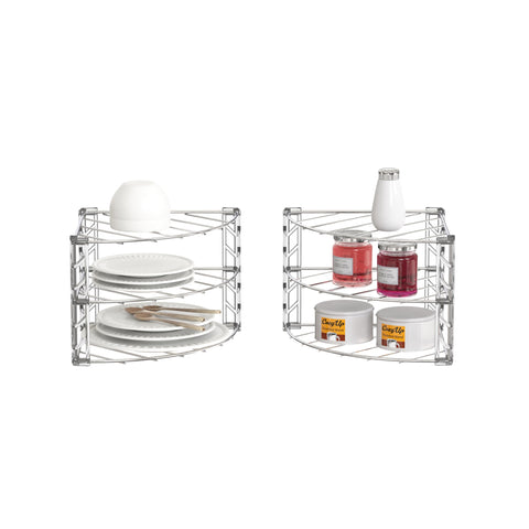 Compact 9.8 by 9.8 inches fits tight cabinet corners.