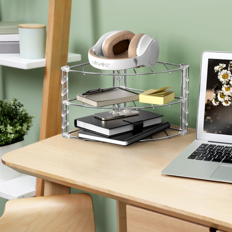 Sturdy iron construction provides stable cookware support.