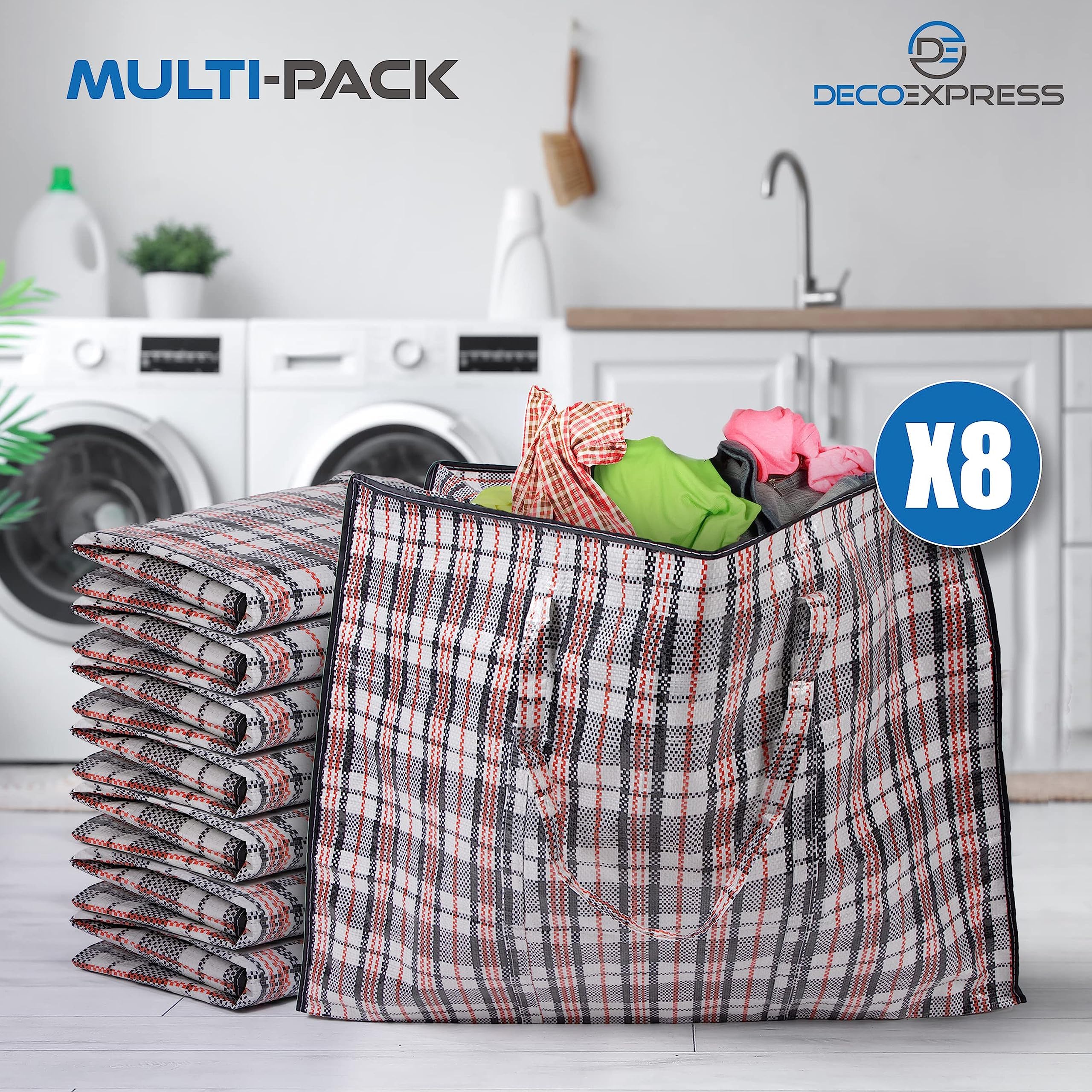 DECO EXPRESS versatile storage bag for bedding and clothing during relocation.