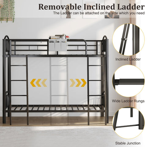 Decofy heavy-duty bunk bed anti tipping device adds stability