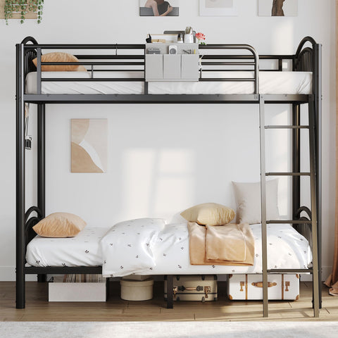 Decofy bunk bed convertible ladder for left or right side installation