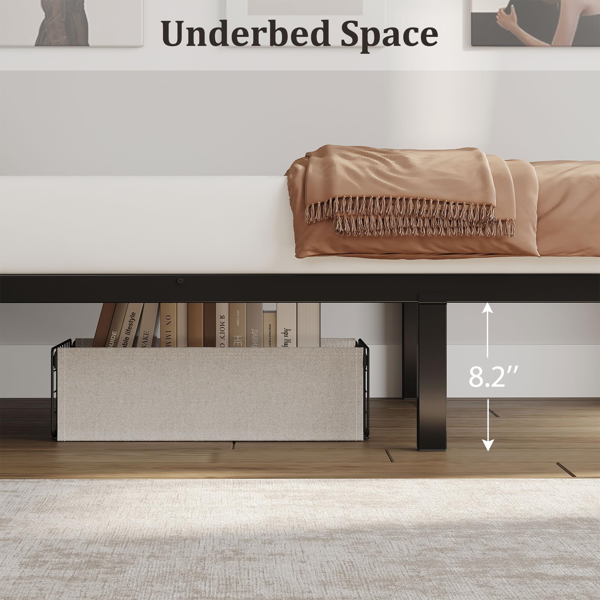 Decofy underbed storage keeps toys and clothes organized