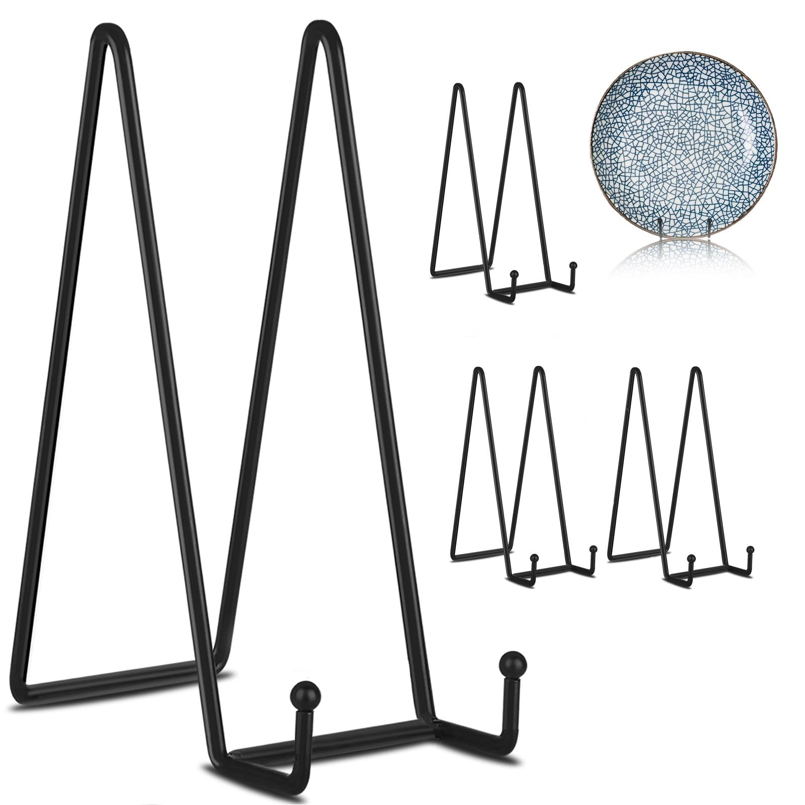 Decolore 12 inch black picture stand for stable tabletop display