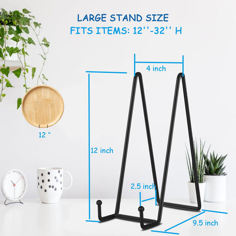 Decolore matte finish plate display stand for an elegant look