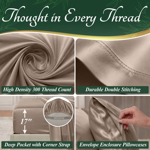 DECOLURE close-up of bamboo fabric emphasizing silky texture and breathable surface.