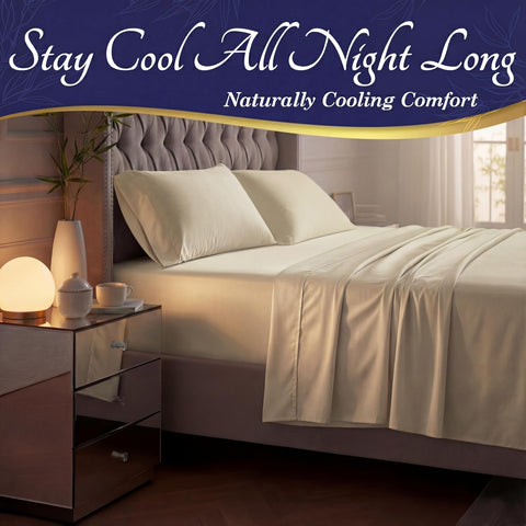 DECOLURE bamboo pillow cases displaying smooth surface and hypoallergenic comfort