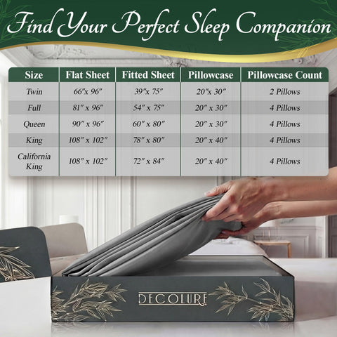 DECOLURE hypoallergenic and breathable fabric enhances comfort for sensitive sleepers.