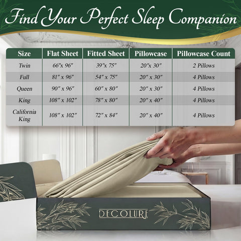 DECOLURE luxury bedroom scene highlights premium softness and effortless styling