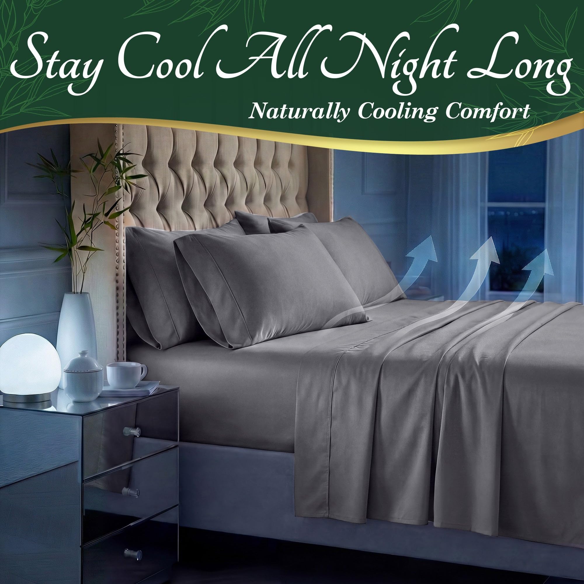 Decolure bamboo pillow cases offer ultra-soft, fade-resistant comfort