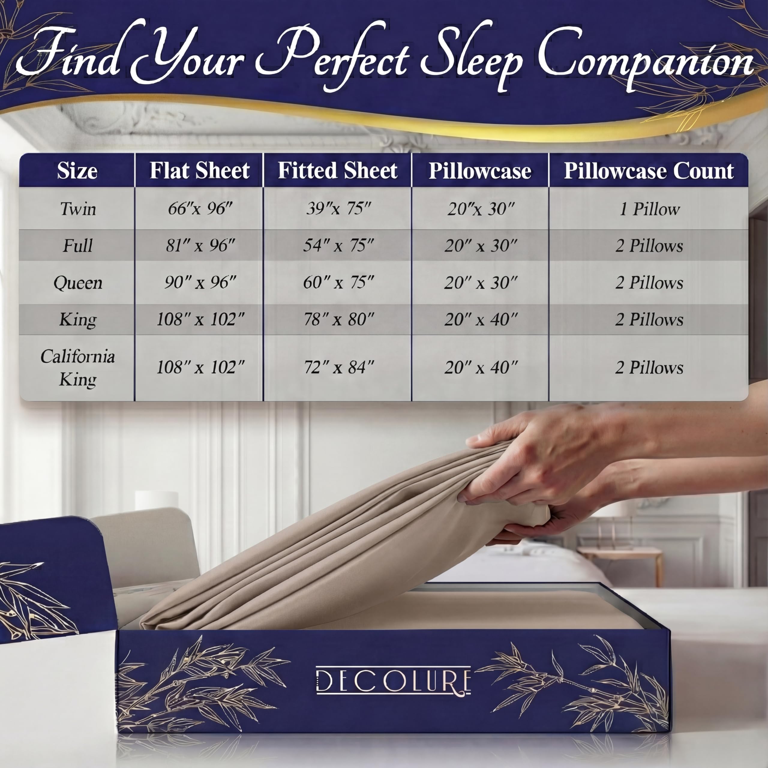 DECOLURE OEKO-Tex certified sheets offer reassurance of safety and quality