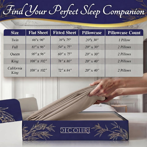 DECOLURE OEKO-Tex certified sheets offer reassurance of safety and quality