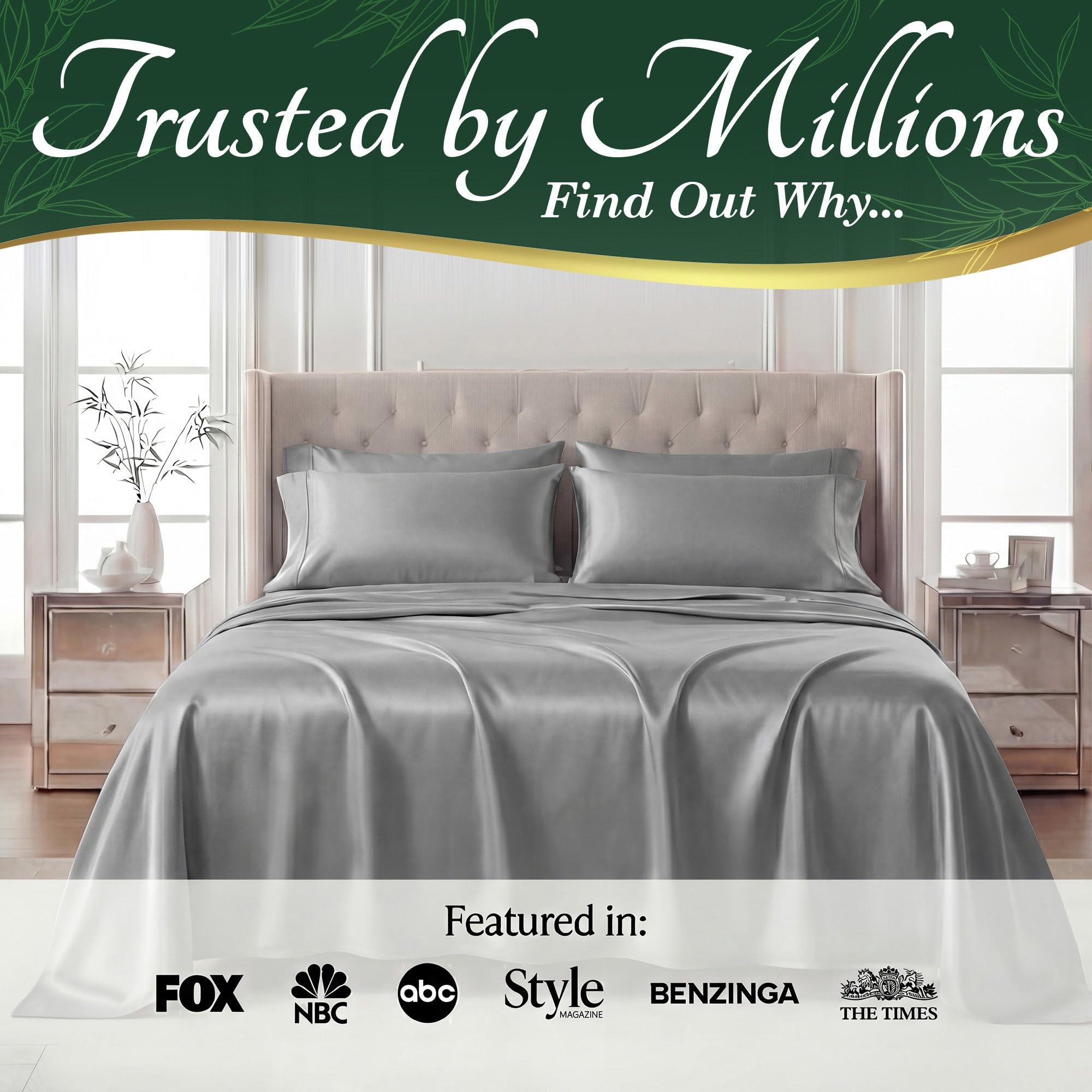 DECOLURE six-piece set includes fitted, flat sheets and pillowcases for a cohesive look.
