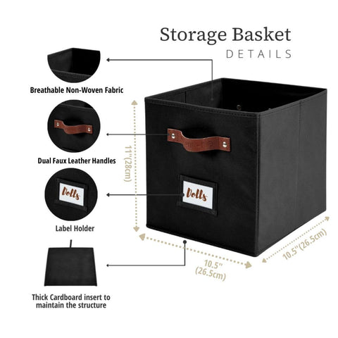 DECOMOMO storage bin with two handles for easy lifting