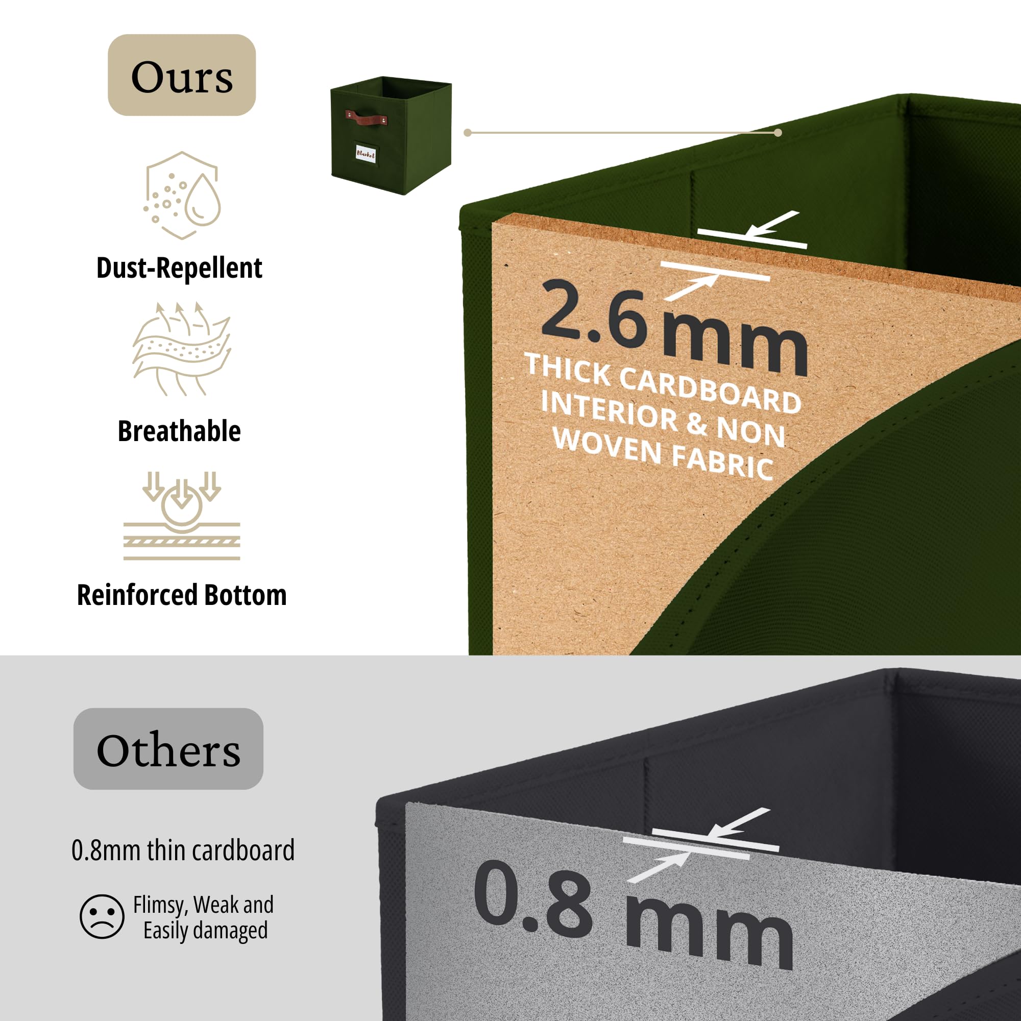 DECOMOMO two handles per bin enable easy lifting and transportation