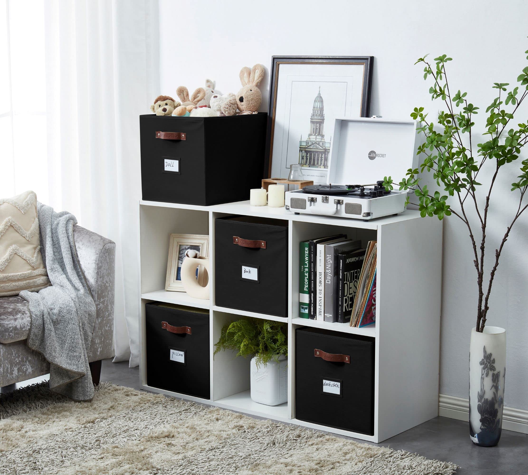 DECOMOMO Kallax bins dual handles for convenient access