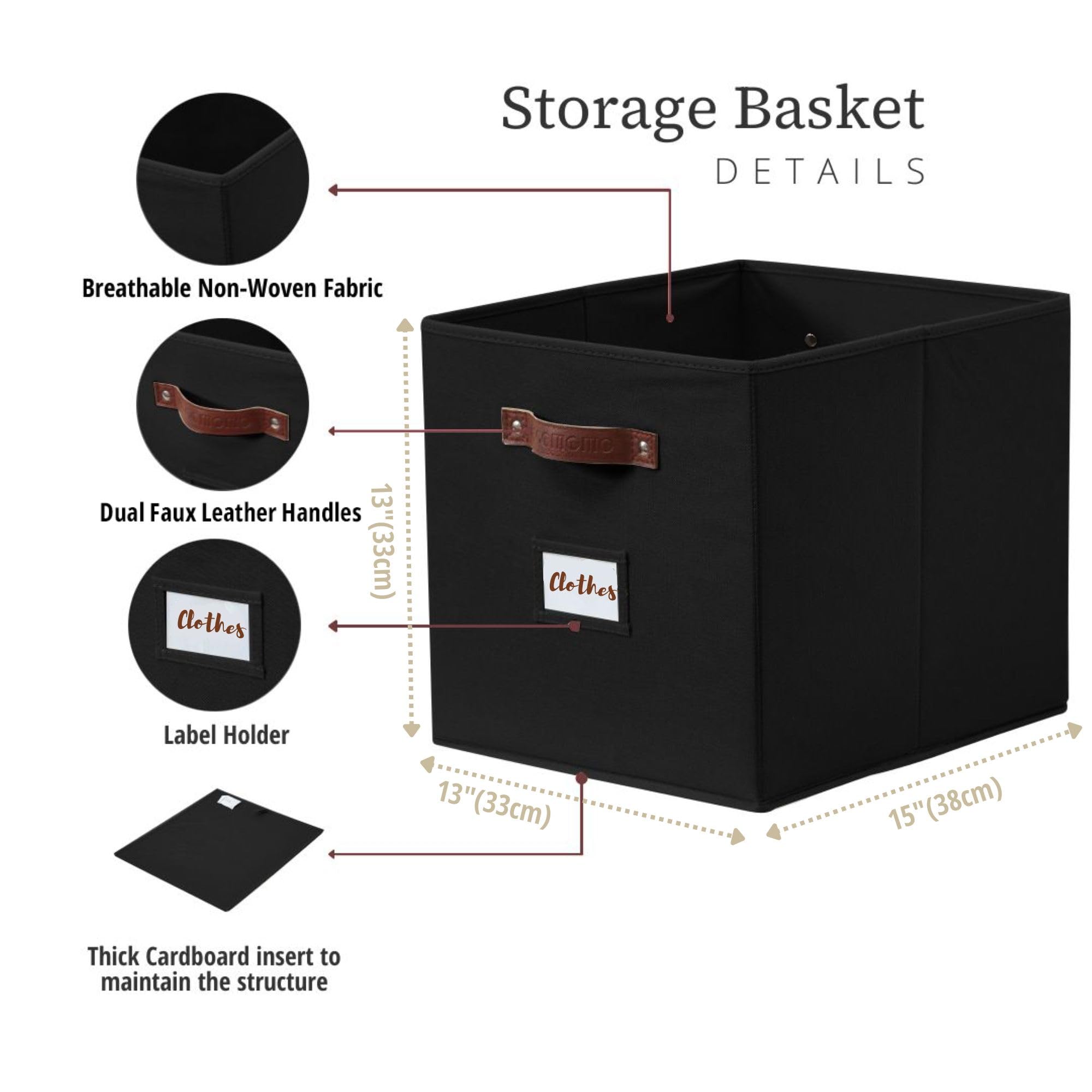 DECOMOMO storage bin dust-resistant fabric protects contents