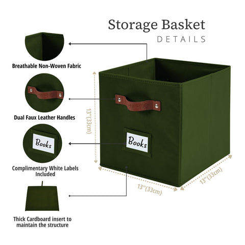 DECOMOMO label holder on front for quick item identification.