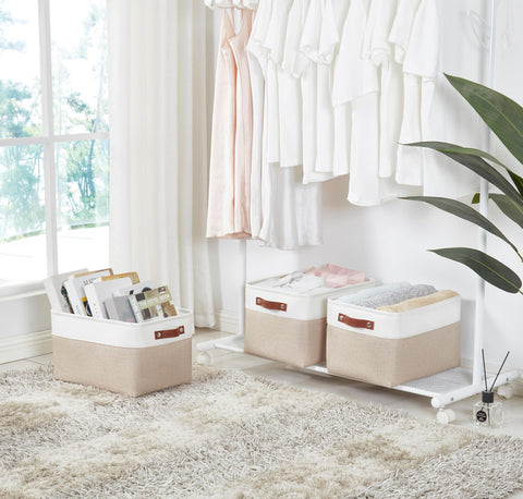 DECOMOMO three-pack system ideal for multi-room storage and decor.