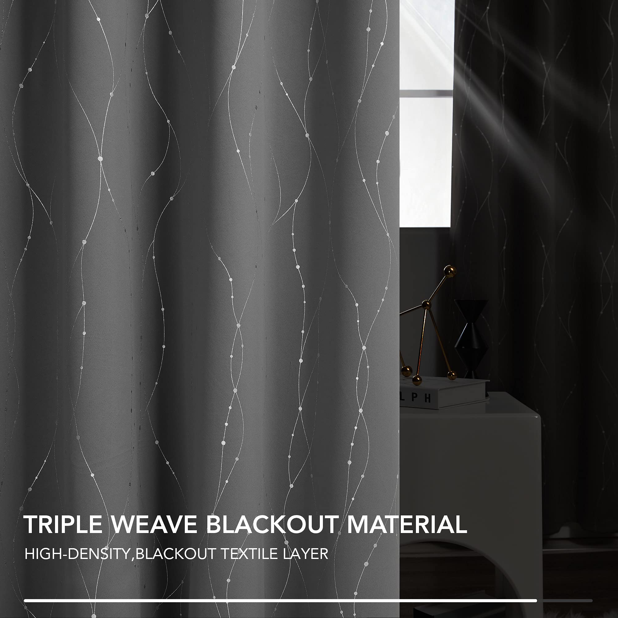 Deconovo easy care curtains are machine washable for simple maintenance.