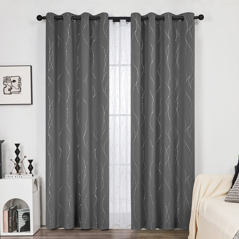 Deconovo thermal insulated curtains offer 52x84 coverage to help keep rooms comfortable.