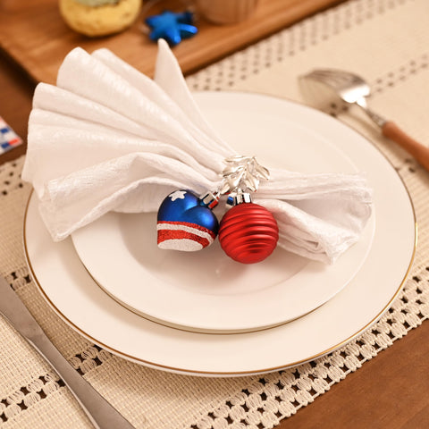 Decor by Hannah patriotic ornaments make a thoughtful gift for celebrations.