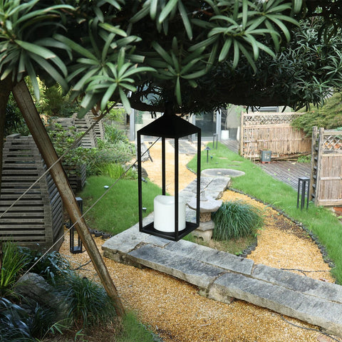 Decorkey LED lantern 19in mid-size for patios and entrances